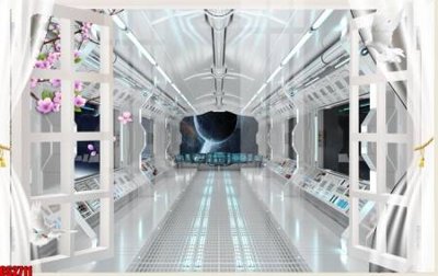 File in trần File tranh gốc cửa sổ 3D CS2711 (bản gốc) đại dương