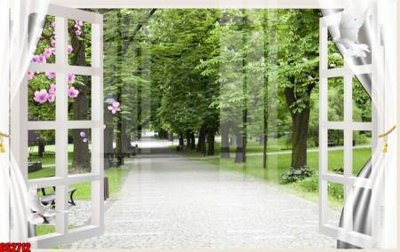 Tệp tin gốc File tranh gốc cửa sổ 3D CS2712 (dùng cho in) File tranh gốc cửa sổ 3D CS2712