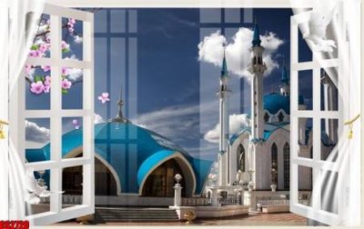 Tải file File tranh gốc cửa sổ 3D CS2720 (gốc) chủ đề hoa sen