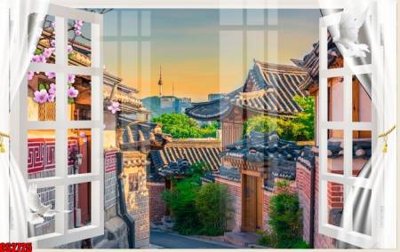 File gốc File tranh gốc cửa sổ 3D CS2725 (ảnh chi tiết) để in ấn