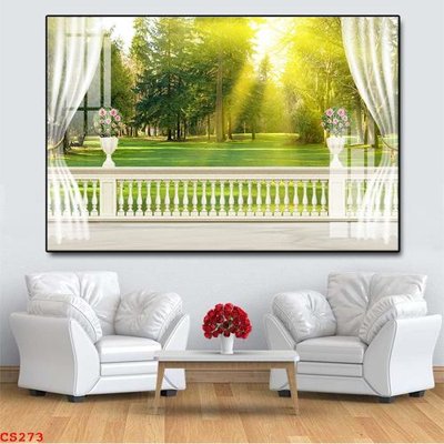 File tranh in trần File gốc cửa sổ 3D CS273 (ảnh gốc siêu nét)