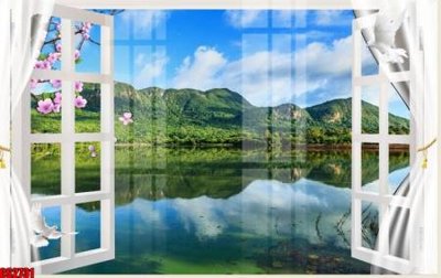 File ảnh File tranh gốc cửa sổ 3D CS2731 (gốc) in PP, decal