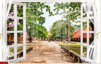File gốc File tranh gốc cửa sổ 3D CS2734 (in ấn) màu sắc trung thực