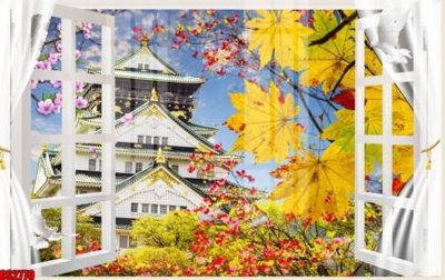 File in mica File tranh gốc cửa sổ 3D CS2770 (ảnh gốc) đẹp