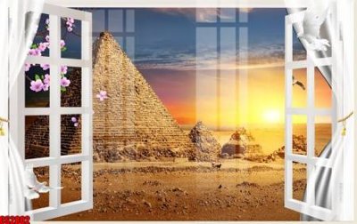 File gốc File tranh gốc cửa sổ 3D CS2802 (phong cách) châu Âu