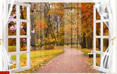 File ảnh File tranh gốc cửa sổ 3D CS2873 (gốc) cho trang trí nội thất