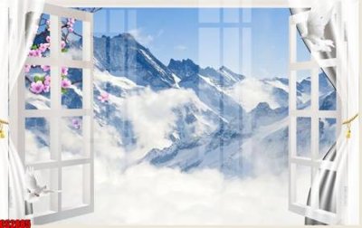 File gốc in mica File tranh gốc cửa sổ 3D CS2885 chất lượng