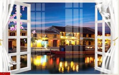 File PSD File tranh gốc cửa sổ 3D CS2899 (bản gốc) đã tách nền