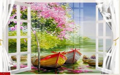 File tranh File tranh gốc cửa sổ 3D CS2905 (ảnh gốc) cho in ấn kỹ thuật số