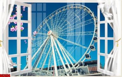 File tranh File tranh gốc cửa sổ 3D CS2924 (ảnh gốc) độ nét vượt trội