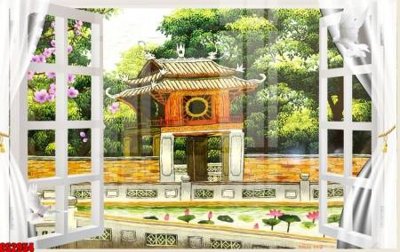 File PSD File tranh gốc cửa sổ 3D CS2954 (gốc) cho designer