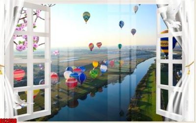 File gốc File tranh gốc cửa sổ 3D CS2958 (in lụa) chi tiết cao