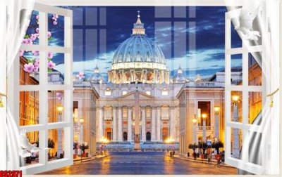 File tranh File tranh gốc cửa sổ 3D CS2971 (ảnh gốc) cho in ấn kỹ thuật số