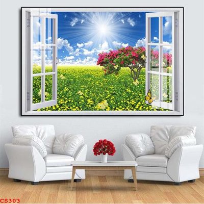 File tranh File gốc cửa sổ 3D CS303 (gốc) chủ đề con người