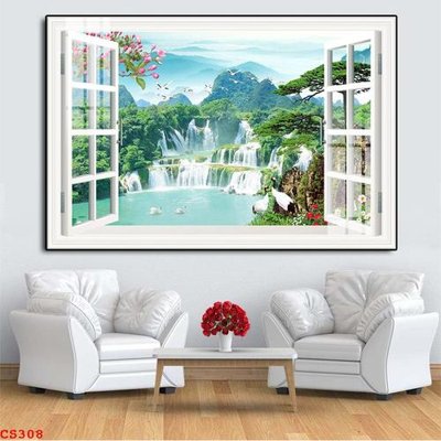 File PSD File gốc cửa sổ 3D CS308 (gốc) tách lớp chi tiết