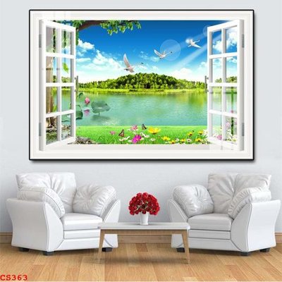 Tải file tranh File gốc cửa sổ 3D CS363 (gốc) tại Filetranh.com
