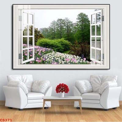 File tranh File gốc cửa sổ 3D CS371 (ảnh gốc) độc quyền