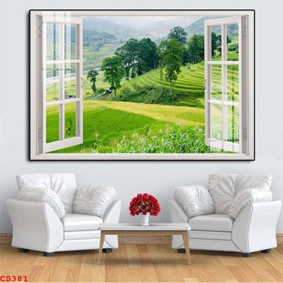 Tải file gốc in lụa File gốc cửa sổ 3D CS381 siêu nét