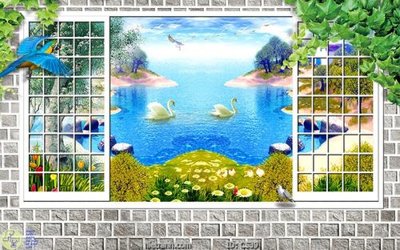 File tranh quảng cáo File gốc cửa sổ 3D CS39 (file gốc) chuyên nghiệp