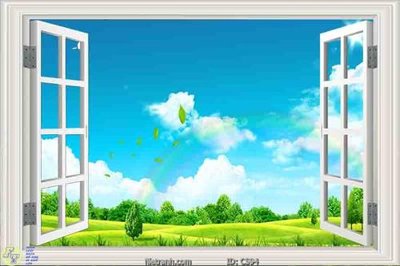 File tranh File gốc cửa sổ 3D CS94 (ảnh gốc) sắc nét hoàn hảo