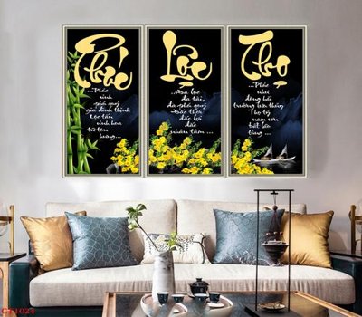 File gốc File tranh cây tiền tài lộc CT1024 (phong cách) tối giản