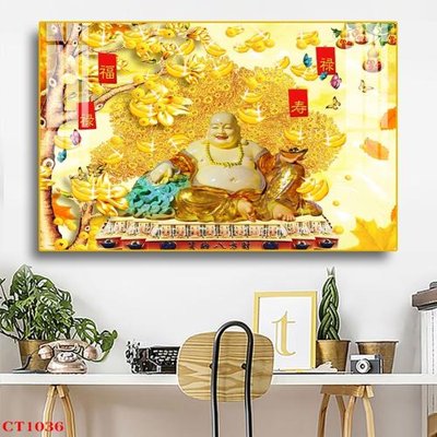 File in trần File tranh cây tiền tài lộc CT1036 (bản gốc) đại dương