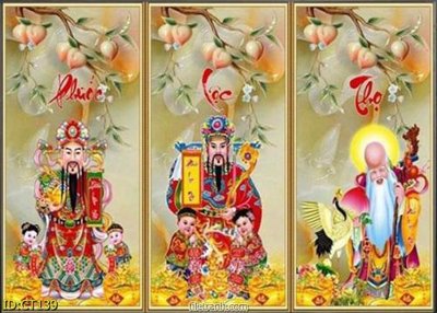 File ảnh File 3 ông phúc lộc thọ CT139 (gốc) in decal dán tường