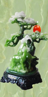 File in trần File tranh cây tiền tài lộc CT1511 (bản gốc) mây trời