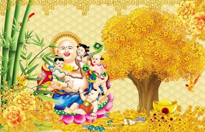 File tranh quảng cáo File tranh cây tiền tài lộc CT1570 (download file gốc)