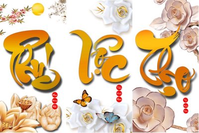 Tải file gốc in lụa File tranh cây tiền tài lộc CT1572 siêu nét