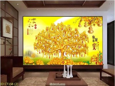 Tải xuống file tranh gốc File tranh cây tiền CT158 (PSD/TIFF)