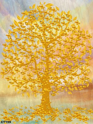 File PSD File tranh cây tiền CT159 (chất lượng in ấn)