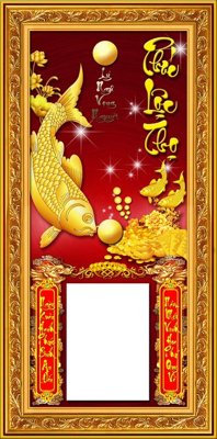 Ảnh gốc File tranh cây tiền tài lộc CT1599 (siêu chi tiết) để in ấn