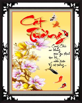 File ảnh File tranh cây tiền tài lộc CT1657 (gốc) dùng in Pano