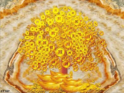 Download file tranh PSD File tranh cây tiền CT167 để chỉnh sửa