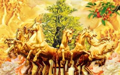 File gốc File tranh cây tiền tài lộc CT1670 (chủ đề hiện đại) trang trí