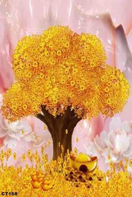 File PSD File tranh cây tiền CT168 (chất lượng in ấn)