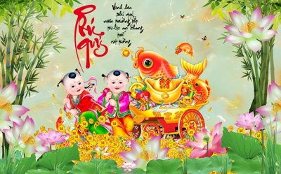 Tải file File tranh cây tiền tài lộc CT1704 (gốc) làm file in ấn