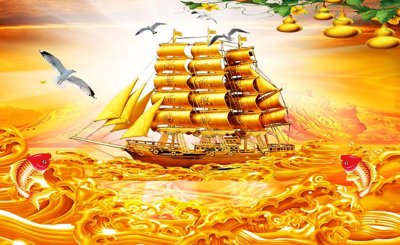 Tải file File tranh cây tiền tài lộc CT1723 (PSD) cho in ấn quảng cáo