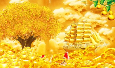 Tải file gốc File tranh cây tiền tài lộc CT1725 (in khổ lớn) không vỡ