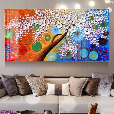 Tệp tin gốc File tranh cây tiền tài lộc hoa đào tết CT2042 (dùng cho in) File tranh cây tiền tài lộc hoa đào tết CT2042