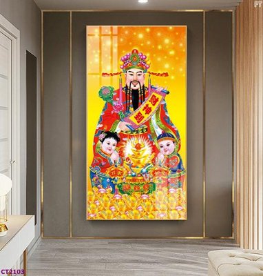 File PSD File tranh cây tiền tài lộc hoa đào tết CT2103 (gốc) cho designer