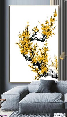 File tranh File tranh cây tiền tài lộc hoa đào tết CT2145 (ảnh gốc) sắc nét hoàn hảo