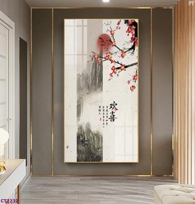 Tải file tranh File tranh cây tiền tài lộc hoa đào tết CT2232 (gốc) tại Filetranh.com