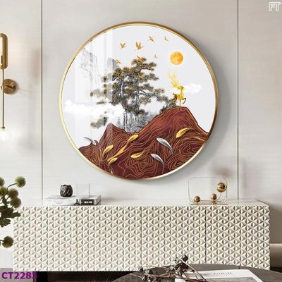 File gốc File tranh cây tiền tài lộc hoa đào tết CT2283 (cho in UV) siêu nét