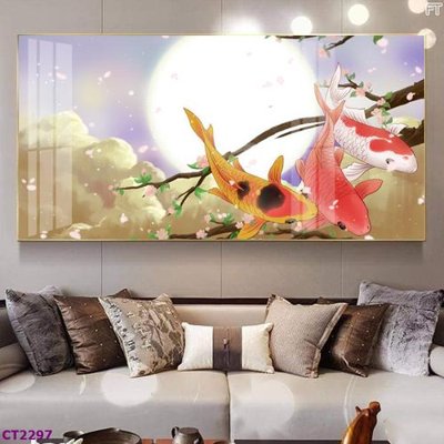 Download file gốc File tranh cây tiền tài lộc hoa đào tết CT2297 (in mica) 3D