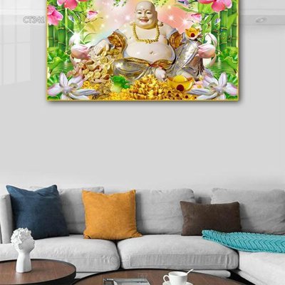 File ảnh Tranh thần tài cây tiền CT341 (gốc) in standee