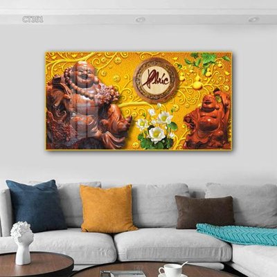 File gốc Tranh thần tài cây tiền CT351 (PNG) trong suốt (transparent)