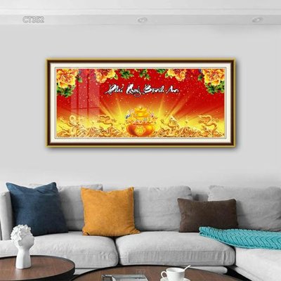 Tải file Tranh thần tài cây tiền CT352 (ảnh gốc) file TIFF