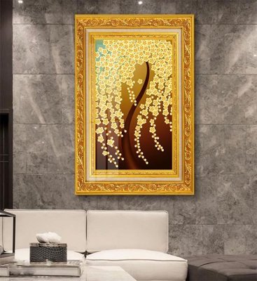 File PSD Tranh thần tài cây tiền CT354 (gốc) cho in quảng cáo